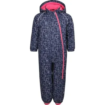 Kojenecké oblečení Dětský zateplený overal Lewro WAYAN 92/98 Tmavě modrá, Bílá, Růžová