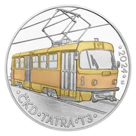 Česká mincovna Tatra T3 2024 stříbrná mince Proof 25 g