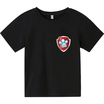 Dívčí tričko Tlapková patrola Dětské tričko s motivem animované pohádky "Tlapková patrola" (potisk Tlapka) Barva: černá (potisk znak "Tlapka"), Velikost: 100/4T
