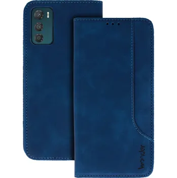 Pouzdro na mobilní telefon Knížkové pouzdro Wonder Prime pro Motorola Moto G42 navy