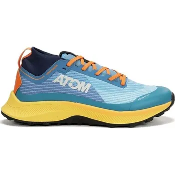 Pánská treková obuv Pánská trailová obuv ATOM TERRA TRACK-TEX 44 Světle modrá, Žlutá, Černá