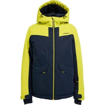Dětská lyžařská bunda Head LUMI 116/122 Tmavě modrá, Žlutá