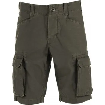 Pánské kraťasy FOSTEX Kraťasy CARGO STONEWASHED ZELENÉ M ZELENÁ - OLIV