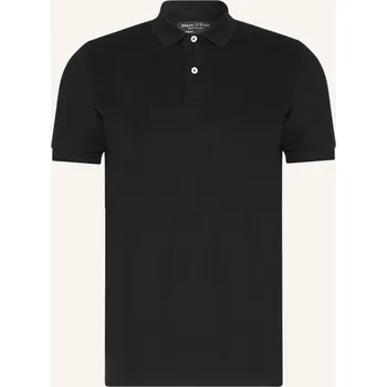 Pánské oblečení Marc O'polo Pánská Polokošile Z Piké Shaped Fit, černá, L