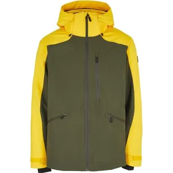 Pánská lyžařská/snowboardová bunda O'Neill DIABASE L Khaki, Žlutá