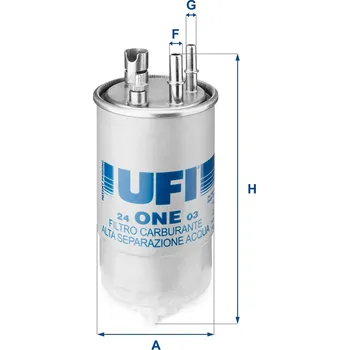 Autodíl Palivový filtr UFI 24.ONE.03
