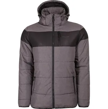 Pánská lehká prošívaná bunda Willard RAJH 2XL Tmavě šedá, Černá