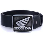 TXR Kožený opasek Honda 120 cm (Moto opasek s přezkou Honda, vyrobený z hovězí lícové kůže, zaručující dlouhou životnost.)