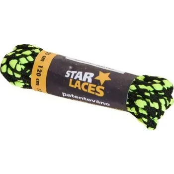Tkaničky do bot Tkaničky PROMA STAR LACES 140 CM 140 Reflexní neon, Černá