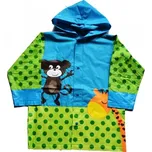 Dětská pláštěnka Pidilidi MONKEY 7/8 Zelená, Modrá, Černá