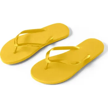 Pánské pantofle STRICKER Pohodlné pantofle s podrážkou z PE a páskem z PVC MAUPITI Velikost: 39, Barva: žlutá