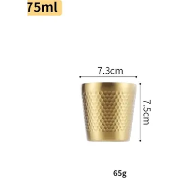 Termohrnek Nerezový termohrnek s dvojitou stěnou proti popálení - 175 ml H
