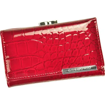 Luxusní dámská kožená peněženka Ema croco, červená