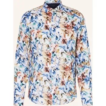 Pánská košile Olymp Pánská Lněná Košile Casual Regular Fit, modrá / zelená...