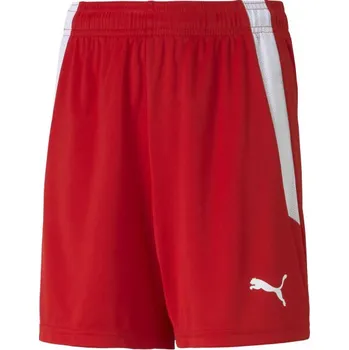 Chlapecké kraťasy Juniorské šortky Puma TEAMLIGA SHORTS 176 Červená, Bílá