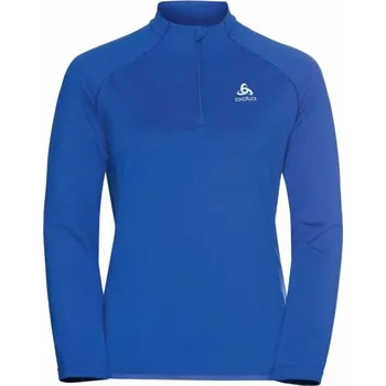Dámská mikina Dámská funkční mikina Odlo MIDLAYER 1/2 ZIP CARVE LIGHT XS Modrá, Bílá