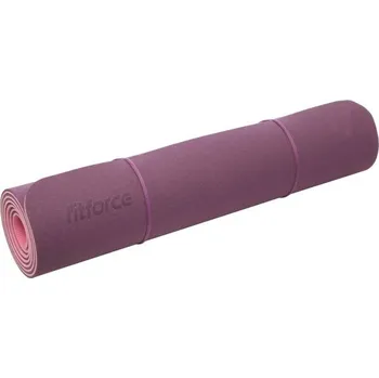 podložka na cvičení Yoga podložka Fitforce YOGA MAT FIT6 UNI Fialová, Růžová