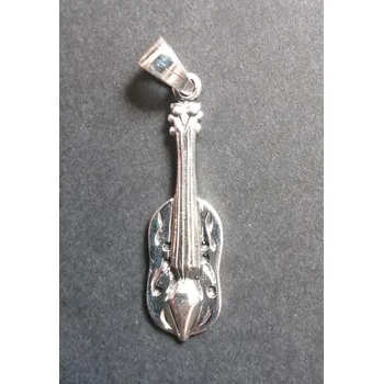 Přívěsek Basa - hudební přívěsek ze stříbra