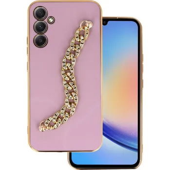Pouzdro na mobilní telefon Trend Case pro Samsung Galaxy A34 design 4 růžové