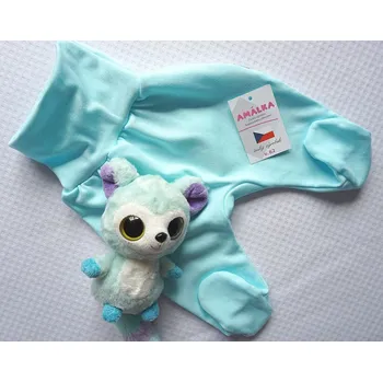 AMÁLKA Bavlněné polodupačky, tyrkysové Velikost: 74