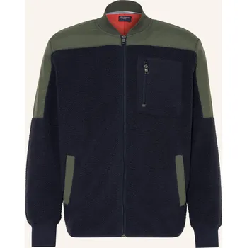 Pánská mikina Olymp Pánský Plyšový Blouson, tmavě modrá / olivová, S