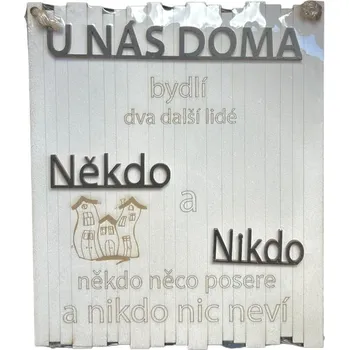 Závěsná dekorace Někdo a Nikdo