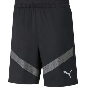 Pánské kraťasy Fotbalové šortky Puma TEAMFINAL TRAINING SHORTS L Černá, Tmavě šedá, Stříbrná