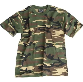 Chlapecké tričko MIL-TEC Triko dětské WOODLAND XXL US WOODLAND