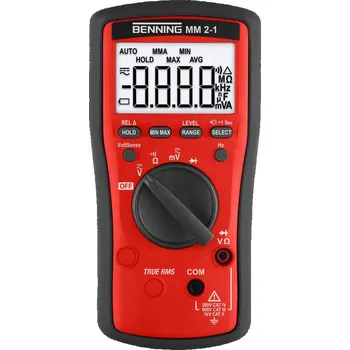Multimetr Benning MM 2-1 multimetr digitální CAT III 600 V, CAT IV 300 V Displej (counts): 6000