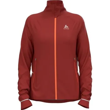 Dámská větrovka Dámská běžecká bunda Odlo W ZEROWEIGHT PROWARM JACKET XS Červená, Oranžová