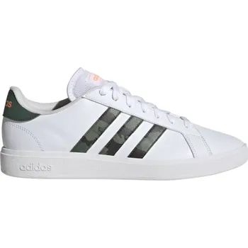 Pánská obuv Pánské tenisky adidas GRAND COURT BASE 2.0 10 Bílá, Khaki, Lososová
