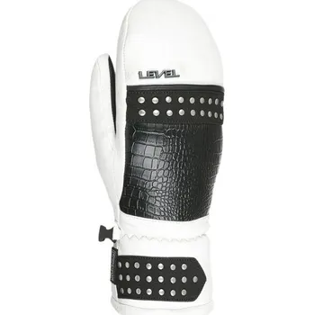 Chránič rukou Dámské lyžařské rukavice Level DUSTY L Bílá, Černá