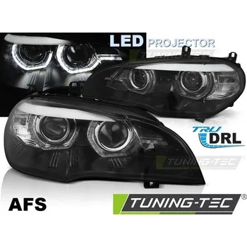 Přední světlomet LED SVĚTLOMETY ANGEL EYES LED DRL BLACK AFS pro BMW X5 E70 07-13 (XENON OEM)
