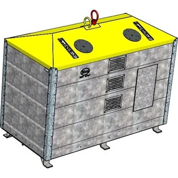 Popelnice Kovové kontejnery spodní výsyp 2,5 m3 - plast