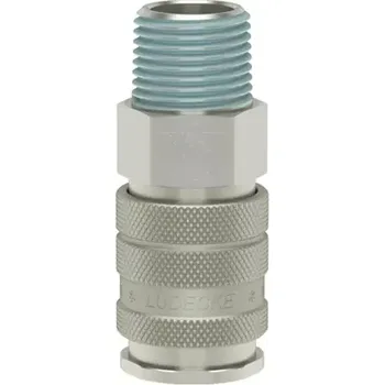 Hadicová spojka LÜDECKE ESIG34A průmyslová pneu rychlospojka DN10, 3/4" vnější