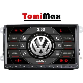 Auto Hi-Fi TomiMax Škoda, VW, Seat Android 14 autorádio s WIFI, GPS, USB, BT HW výbava: 8 Core 4GB+64GB PX HIGH - Model auta: 9” bez DVD mechaniky, Velikost obrazovky: Dotyková obrazovka: 9"