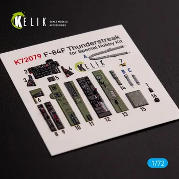 Plastikový model 1/72 F-84F Thunderstreak inter. 3D decals (SP.H.)