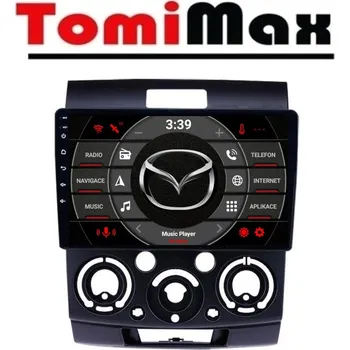 Autorádio TomiMax Ford Ranger Android 14 autorádio s WIFI, GPS, USB, BT HW výbava: 4 Core 2GB+32GB LOW - Model auta: Ford Ranger 2006-2011, Ford Everest, Mazda BT50, Velikost obrazovky: Dotyková obrazovka: 9"