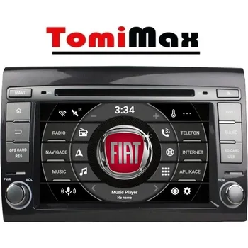 Autorádio TomiMax Fiat Bravo Android 14 autorádio s WIFI, GPS, USB, BT HW výbava: 8 Core 6GB+128GB HIGH - Model auta: Fiat Bravo 2007-2014, Velikost obrazovky: Dotyková obrazovka: 7"