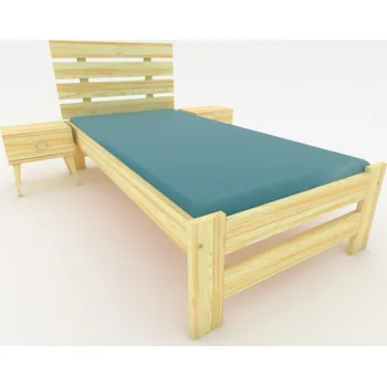 Postel Postel Denis jednolůžko - masiv borovice 90x200, Odstín: Borovice přírodní