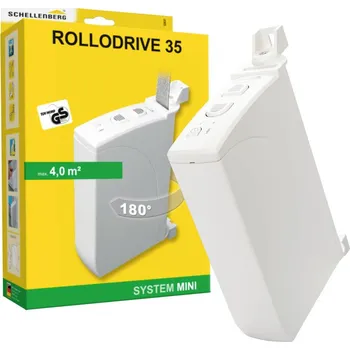 Dálkový ovladač vrat Schellenberg 22637 RD35 elektrický navíječ rolet 14 mm tažná síla 12 kg na povrch