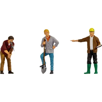 Modelová železnice NOCH Spur 1 Stavební dělníci natřená