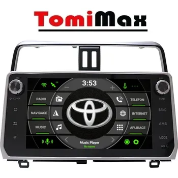 Autorádio TomiMax Toyota Land Cruiser 150 Android 14 autorádio s WIFI, GPS, USB, BT HW výbava: 4 Core 2GB+16GB PX HIGH - Model auta: Toyota Land Cruiser 150 2014-2019, Velikost obrazovky: Dotyková obrazovka: 10,1"