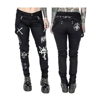 Metalové kalhoty dámské Heartless