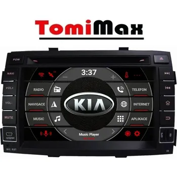 Autorádio TomiMax KIA Sorento Android 14 autorádio s WIFI, GPS, USB, BT HW výbava: 4 Core 2GB+16GB PX HIGH, Velikost obrazovky: Dotyková obrazovka: 7"