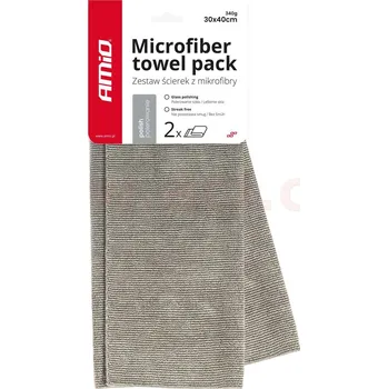 Utěrka Ručník z mikrovlákna pro detailní leštění skel 40x30 cm, 340 g (balení 2 ks)
