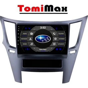 Auto Hi-Fi TomiMax Subaru Outback/Legacy Android 14 autorádio s WIFI, GPS, USB, BT HW výbava: 4 Core 2GB+32GB LOW - Model auta: Subaru Outback/Legacy 2008-2014, Velikost obrazovky: Dotyková obrazovka: 9"