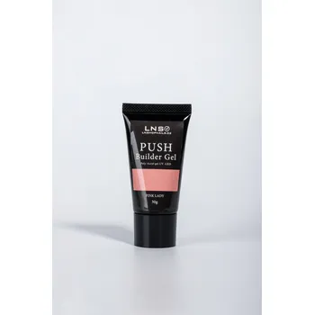 Umělé nehty LNS Push Gel 30g /Polyacryl gel -PINK LADY