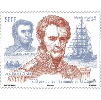 Poštovní známka Post France (2022) MiNr. 1503 ** - Fr. Polynesie - 200 let od plavby La Coquille