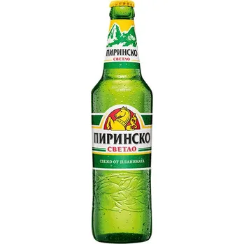 Pivo Pirinsko pivo 4.4% - bulharské pivo - plech - 0.5L